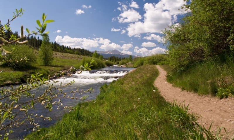 Path along the Blue River