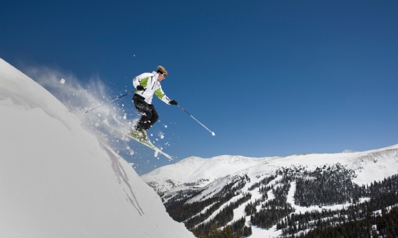 Skier at Loveland Pass